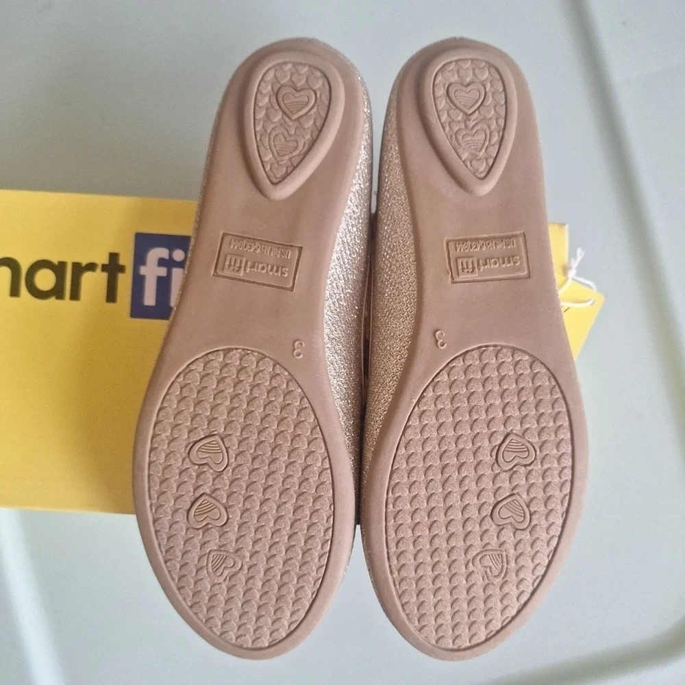 SmartFit Girls Gold Flats